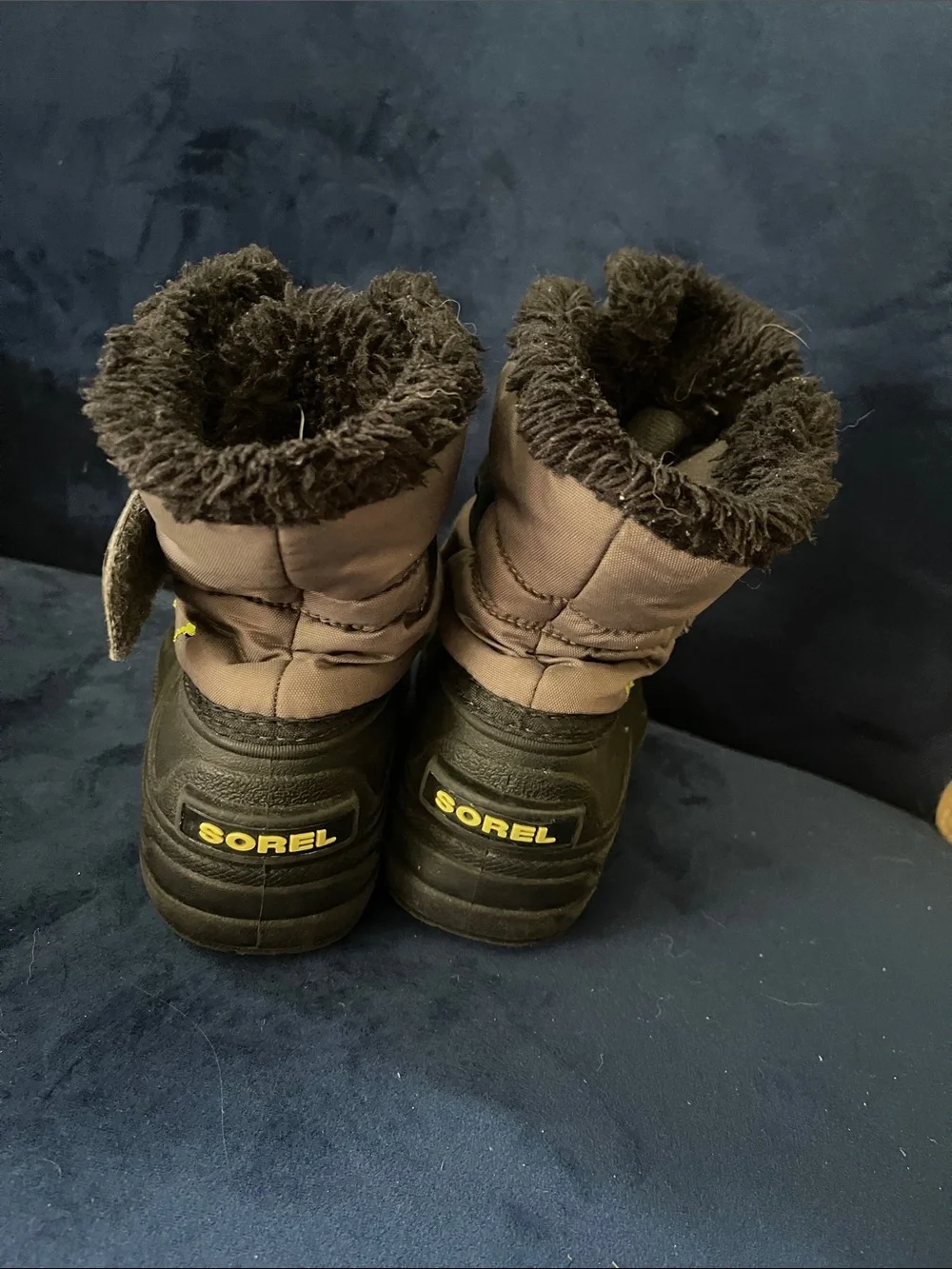 Sorel Kids Black & Green Insulated Snow Boots